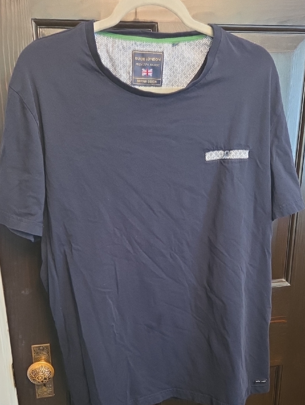 Men's Navy Short Sleeve Crew Tee